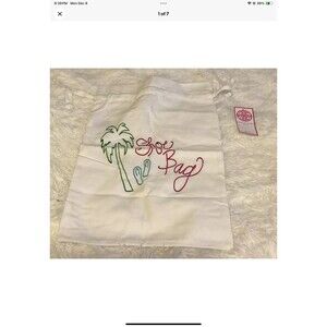Buckhead Betties Shoe Bag Colorful Palm Tree Design Embroidered NEW WITH TAGS